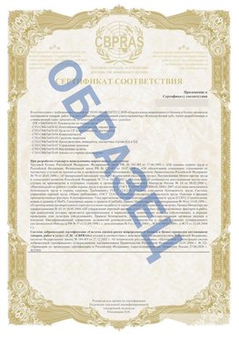 Образец Приложение к СТО 01.064.00220722.2-2020 Одинцово Сертификат СТО 01.064.00220722.2-2020 